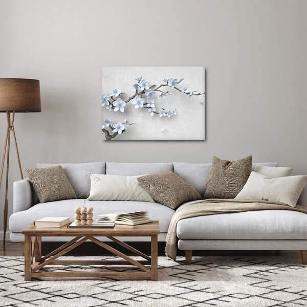 Slika plavog cvijeća (70x50 cm)