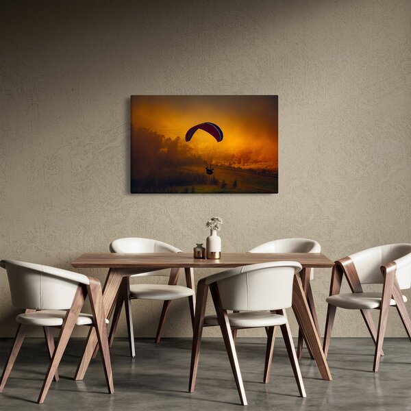 Slika padobranca pri zalasku sunca (90x60 cm)
