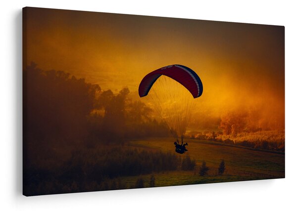 Slika padobranca pri zalasku sunca (90x60 cm)