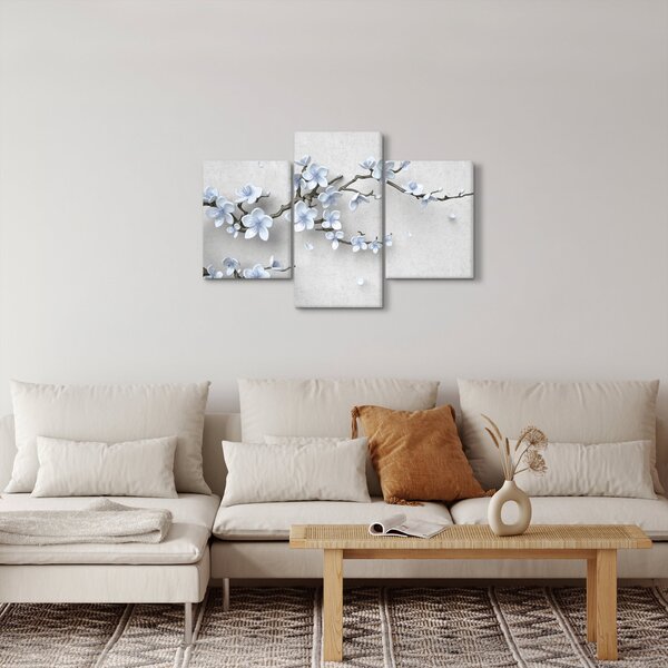 Slika plavog cvijeća (90x60 cm)