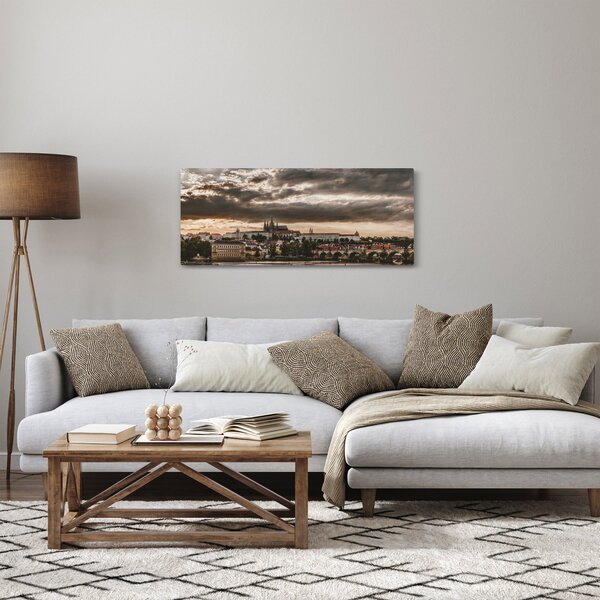Slika Praškog dvorca u sumrak (120x50 cm)