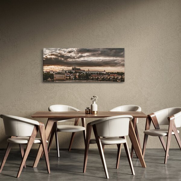 Slika Praškog dvorca u sumrak (120x50 cm)