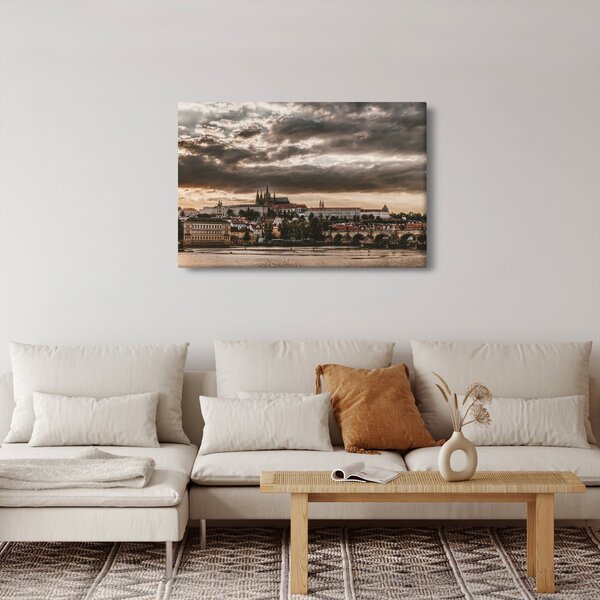 Slika Praškog dvorca u sumrak (90x60 cm)