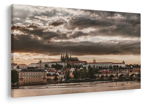 Slika Praškog dvorca u sumrak (90x60 cm)