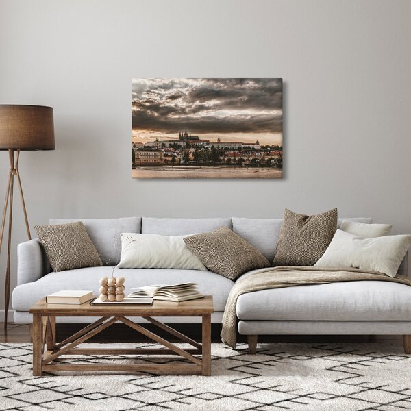 Slika Praškog dvorca u sumrak (90x60 cm)
