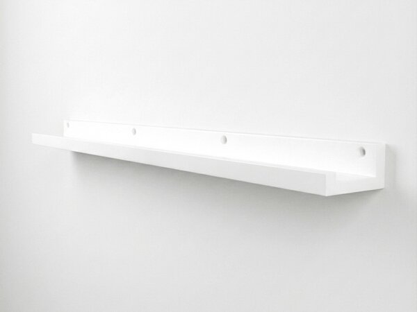 Zidna polica za slike FOTOPLANK 120 cm, bijela