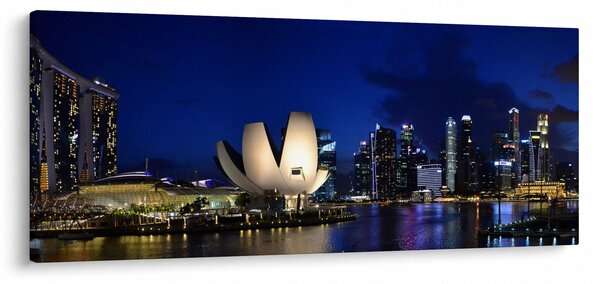 Slika Singapura noću (120x50 cm)