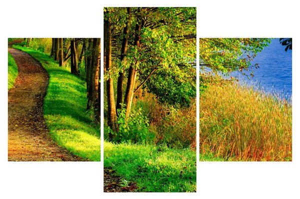 Slika staze uz vodu (90x60 cm)