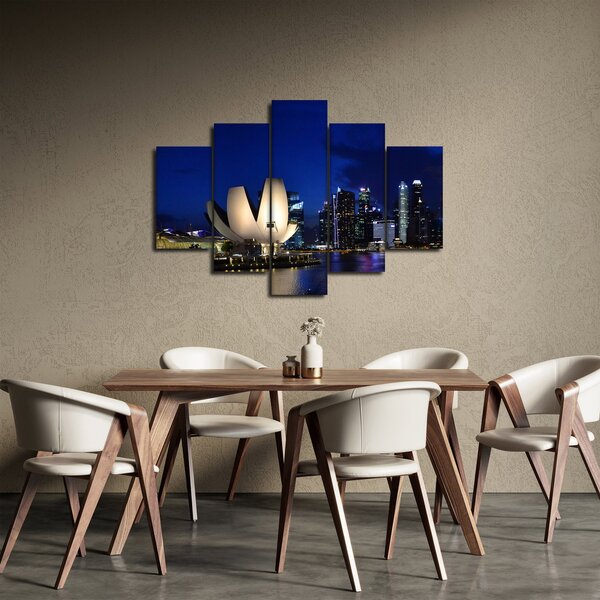 Slika Singapura noću (150x105 cm)