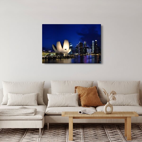 Slika Singapura noću (90x60 cm)
