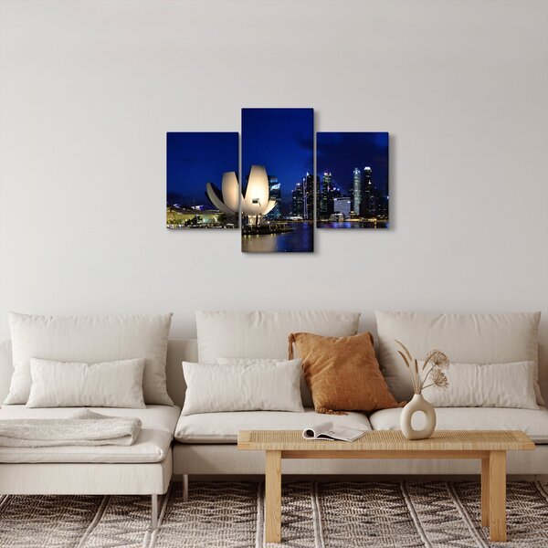 Slika Singapura noću (90x60 cm)