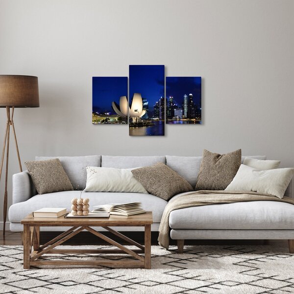 Slika Singapura noću (90x60 cm)