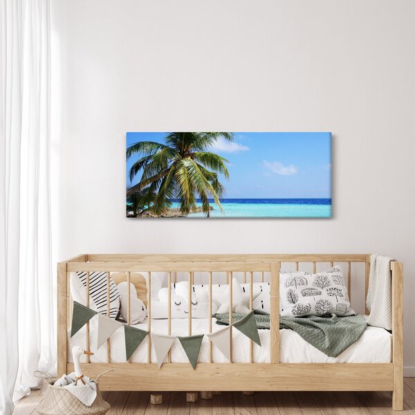 Slika palme na plaži (120x50 cm)