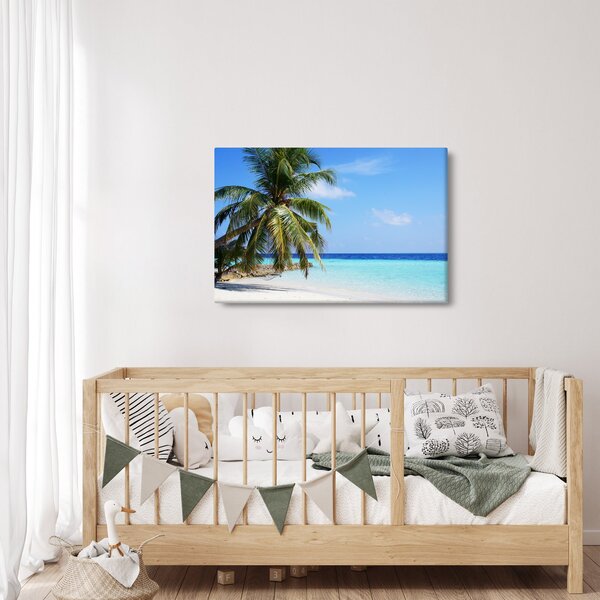 Slika palme na plaži (90x60 cm)