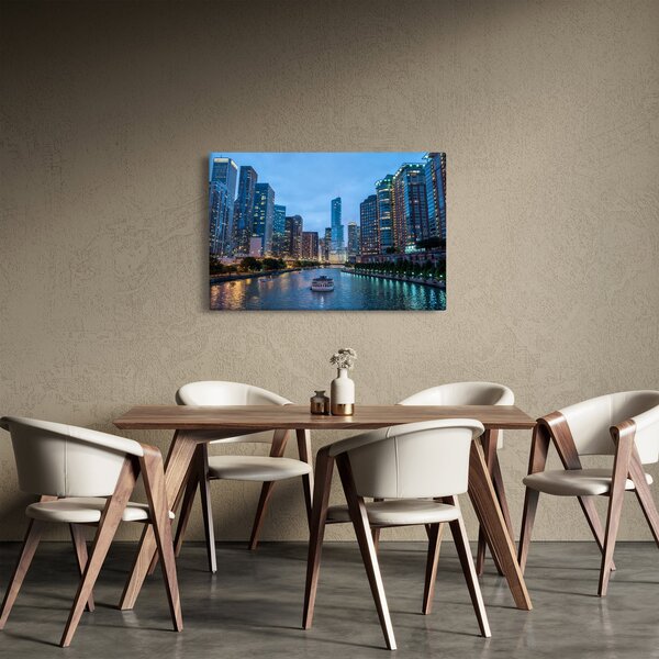 Slika grad noću (90x60 cm)