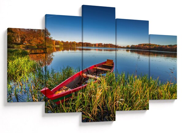 Slika crvene brodice (150x105 cm)