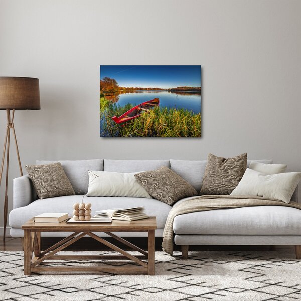 Slika crvene brodice (70x50 cm)