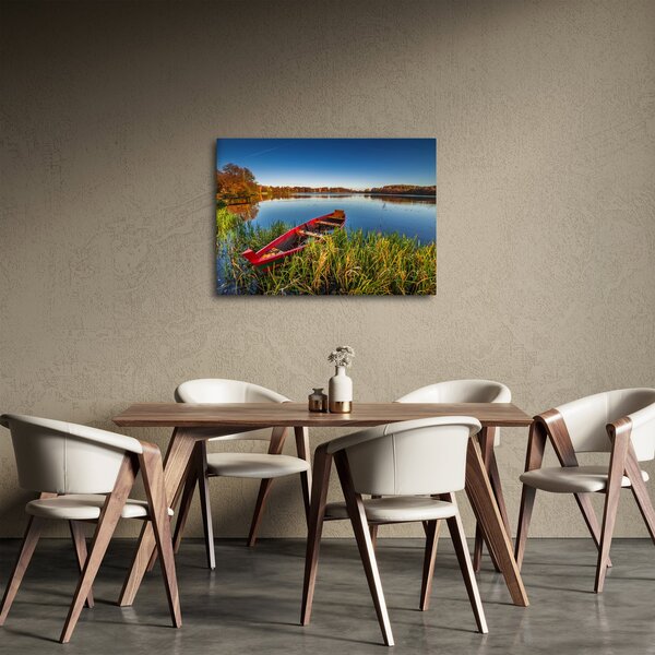 Slika crvene brodice (70x50 cm)