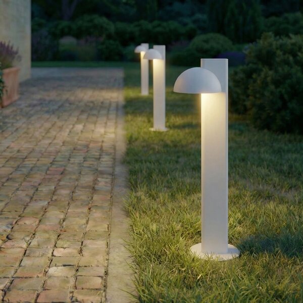 Lucande Velira LED svjetlo za stazu, svijetlosiva, 77 cm, s jednom žaruljom,, Sivo, Metal