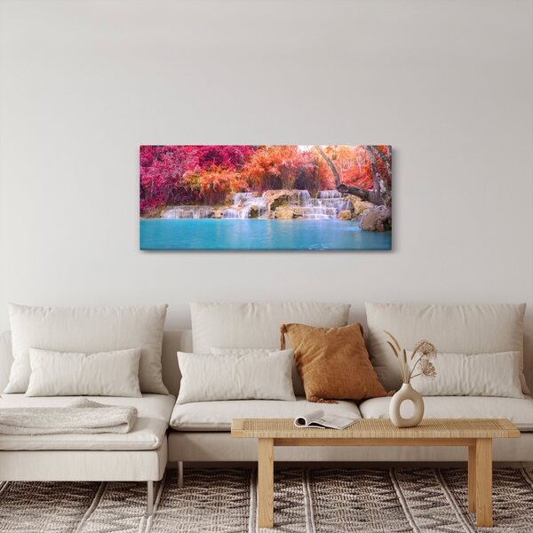 Slika tirkizne lagune, Laos, Tat Kuang Si (120x50 cm)