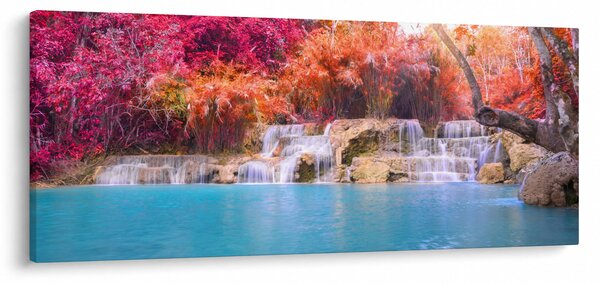 Slika tirkizne lagune, Laos, Tat Kuang Si (120x50 cm)