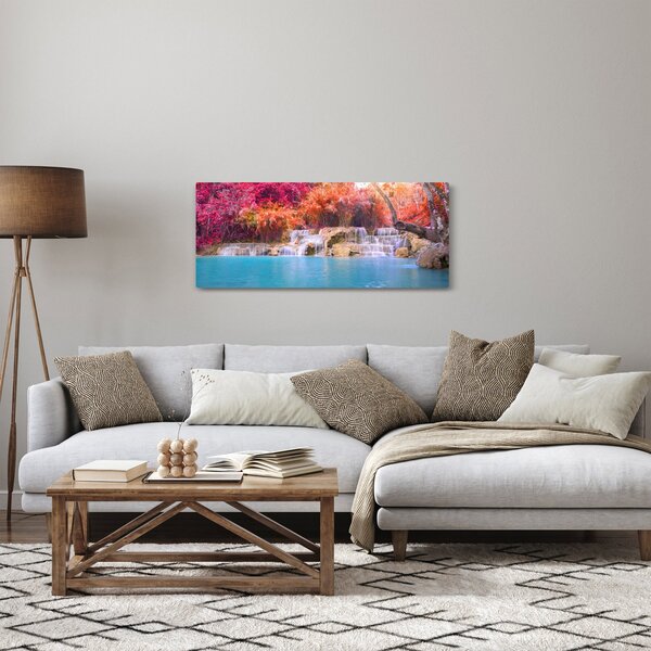 Slika tirkizne lagune, Laos, Tat Kuang Si (120x50 cm)