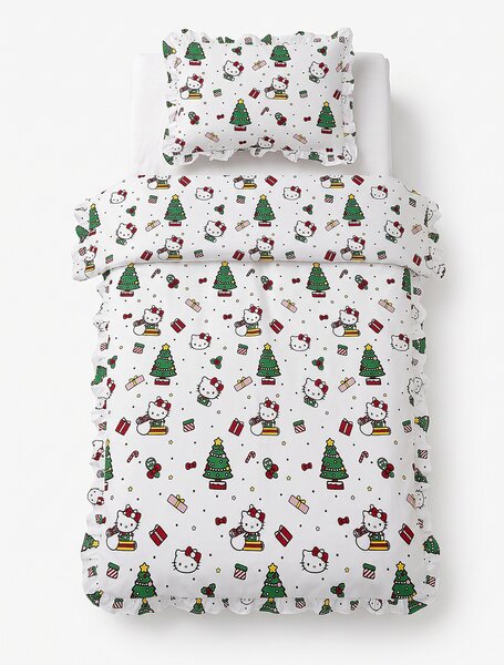 Sinsay - Božićni set posteljine s volanima Hello Kitty