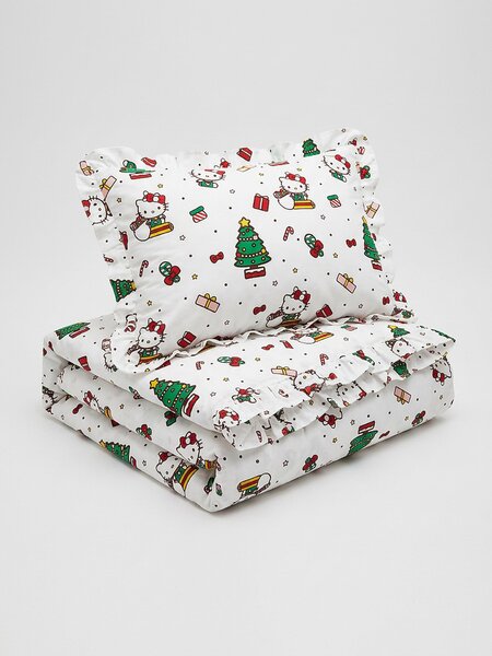 Sinsay - Božićni set posteljine s volanima Hello Kitty