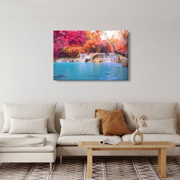 Slika tirkizne lagune, Laos, Tat Kuang Si (90x60 cm)