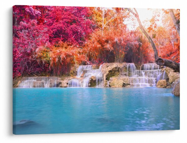 Slika tirkizne lagune, Laos, Tat Kuang Si (70x50 cm)