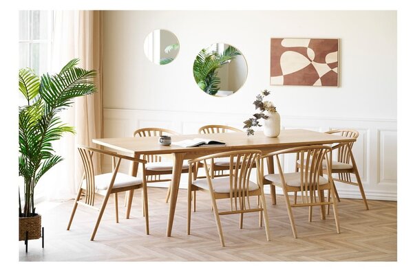 Proširiv blagovaonski stol s dodatnom pločom u dekoru hrasta 90x180 cm Darwin – House Nordic