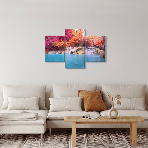 Slika tirkizne lagune, Laos, Tat Kuang Si (90x60 cm)
