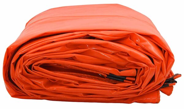 Cerada 650g / m² Narančasta 5 x 5 m Platno s PVC premazom - Narančasta 5 x 5 m with eyelets