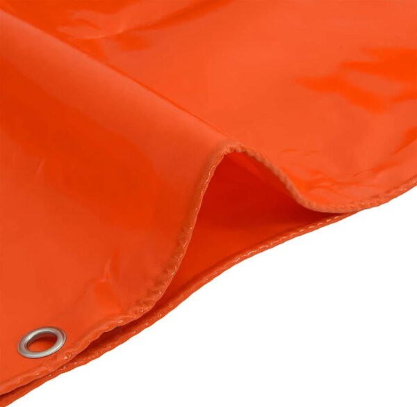 Cerada 650g / m² Narančasta 5 x 5 m Platno s PVC premazom - Narančasta 5 x 5 m with eyelets
