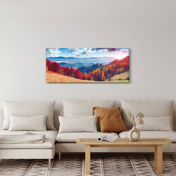 Slika šarenog jesenjeg krajolika (120x50 cm)