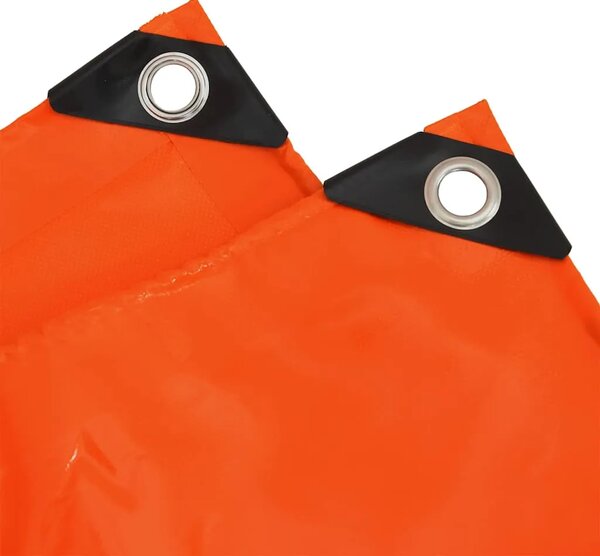 Cerada 650g / m² Narančasta 5 x 5 m Platno s PVC premazom - Narančasta 5 x 5 m with eyelets