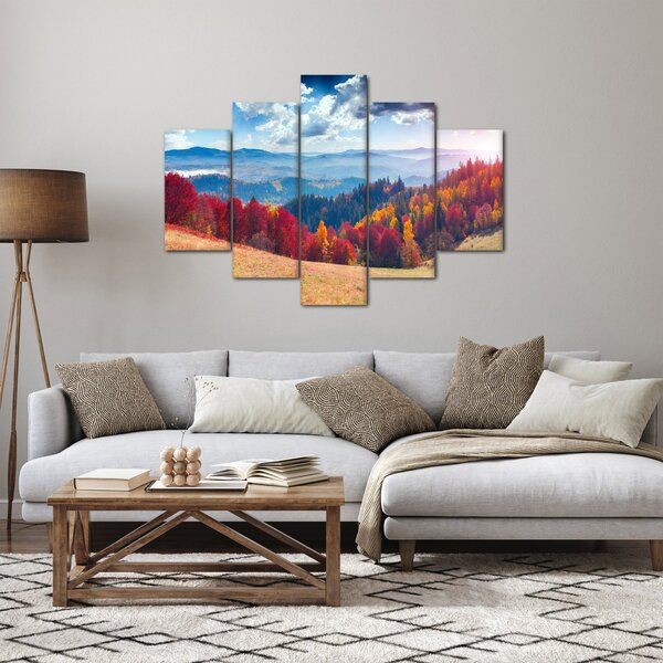 Slika šarenog jesenjeg krajolika (150x105 cm)