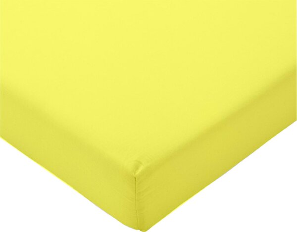 Plahta s gumom - žuta - 100 x 200 cm