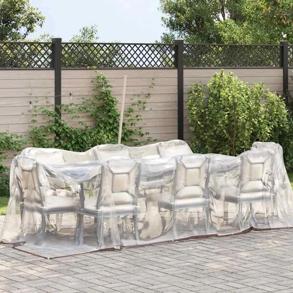 Prozirna cerada s ušicama 2x4 m polietilen - 2 x 4 m