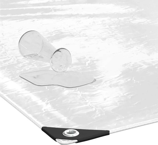 Prozirna cerada s ušicama 2x5 m PVC - 2 x 5 m