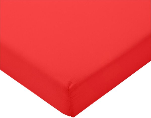 Plahta s gumom - crvena - 90 x 200 cm