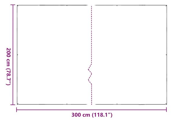 Prozirna cerada s ušicama 2x3 m PVC - 2 x 3 m