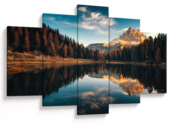 Slika - Alpe, Italija, Dolomiti, Lago Antorno (150x105 cm)
