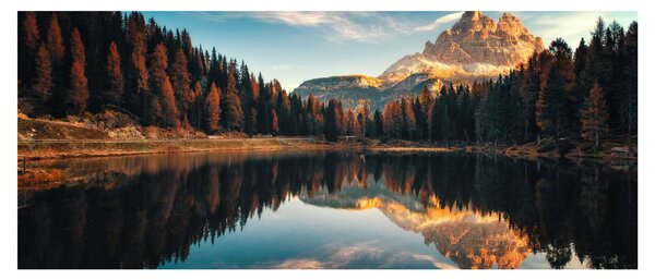 Slika - Alpe, Italija, Dolomiti, Lago Antorno (120x50 cm)