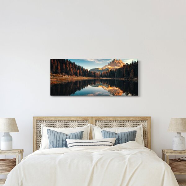 Slika - Alpe, Italija, Dolomiti, Lago Antorno (120x50 cm)