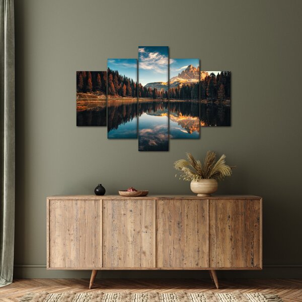 Slika - Alpe, Italija, Dolomiti, Lago Antorno (150x105 cm)