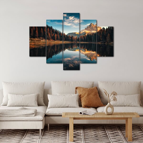 Slika - Alpe, Italija, Dolomiti, Lago Antorno (150x105 cm)
