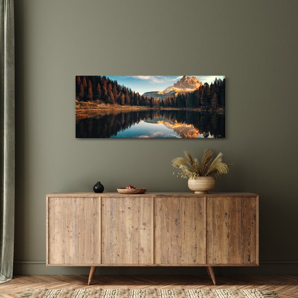Slika - Alpe, Italija, Dolomiti, Lago Antorno (120x50 cm)