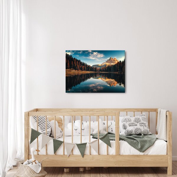 Slika - Alpe, Italija, Dolomiti, Lago Antorno (70x50 cm)