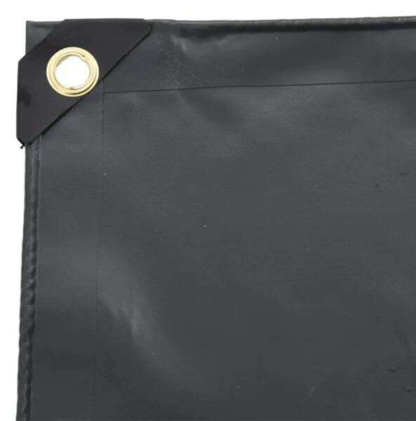Cerada antracit 2 5x3 5 m 650 g/m² - Antracit 2 5 x 3 5 m with eyelets